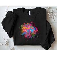 Colorful Artsy Paint Splat Sweatshirt