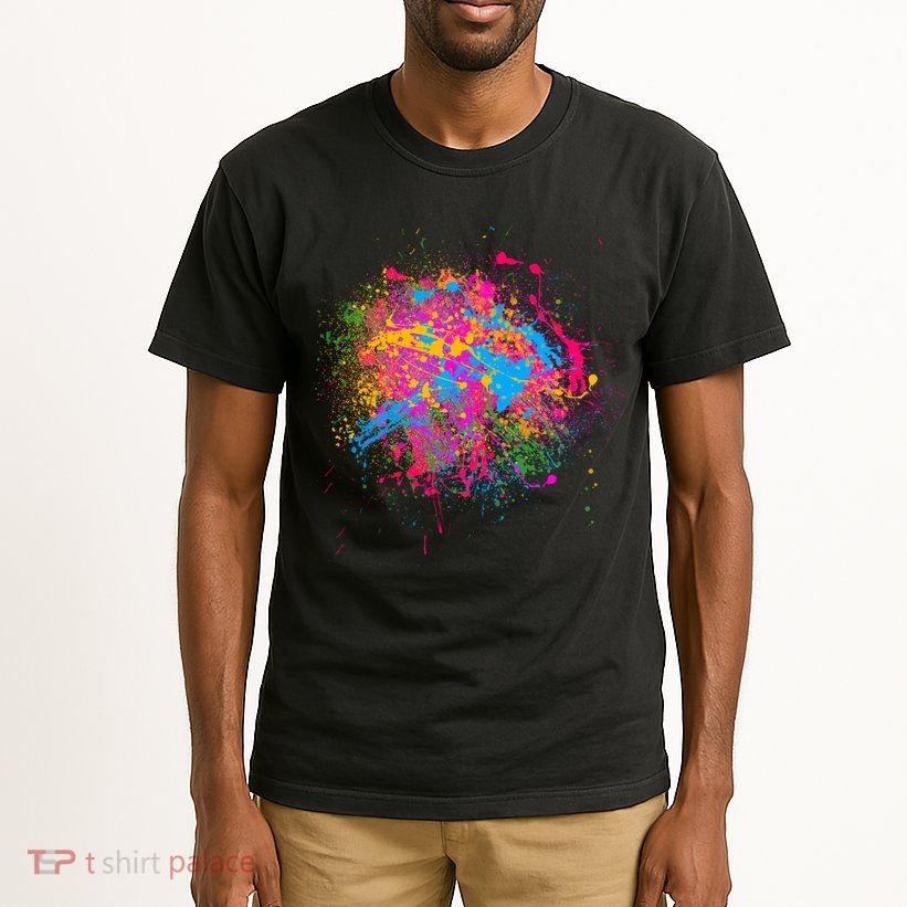 Colorful Artsy Paint Splat Tall T-Shirt