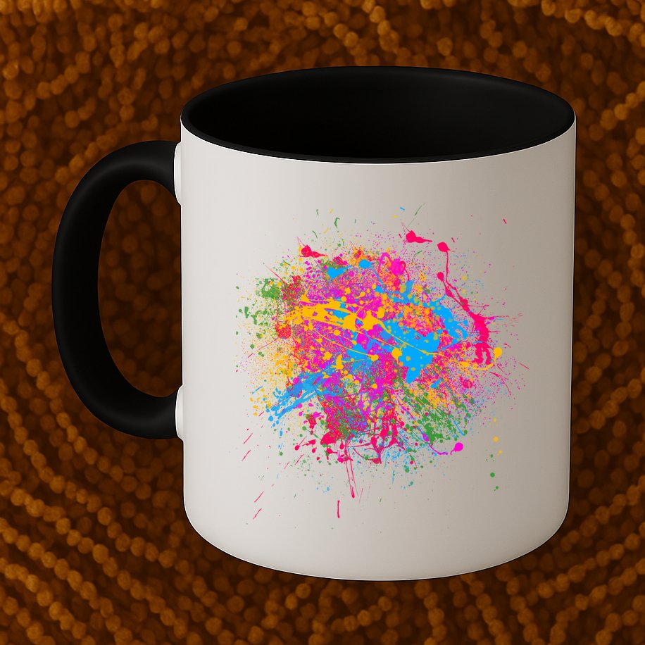 Colorful Artsy Paint Splat Mug