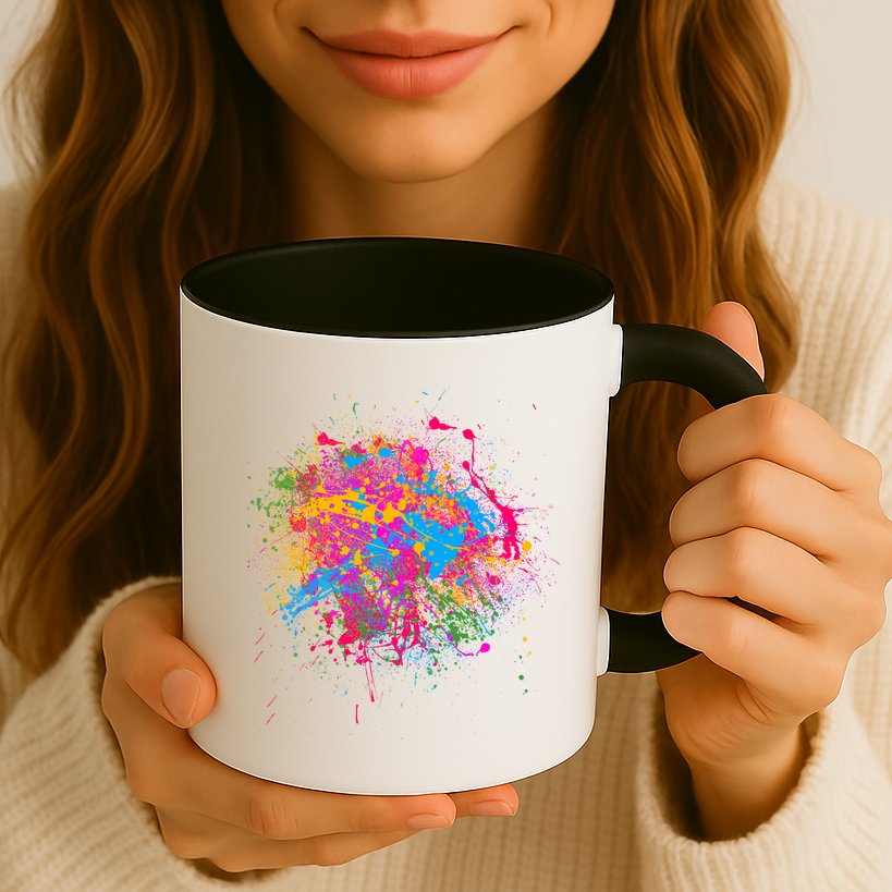Colorful Artsy Paint Splat Mug