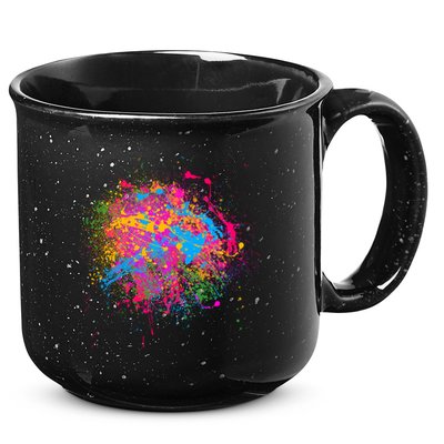 Colorful Artsy Paint Splat 15oz Campfire Ceramic Mug