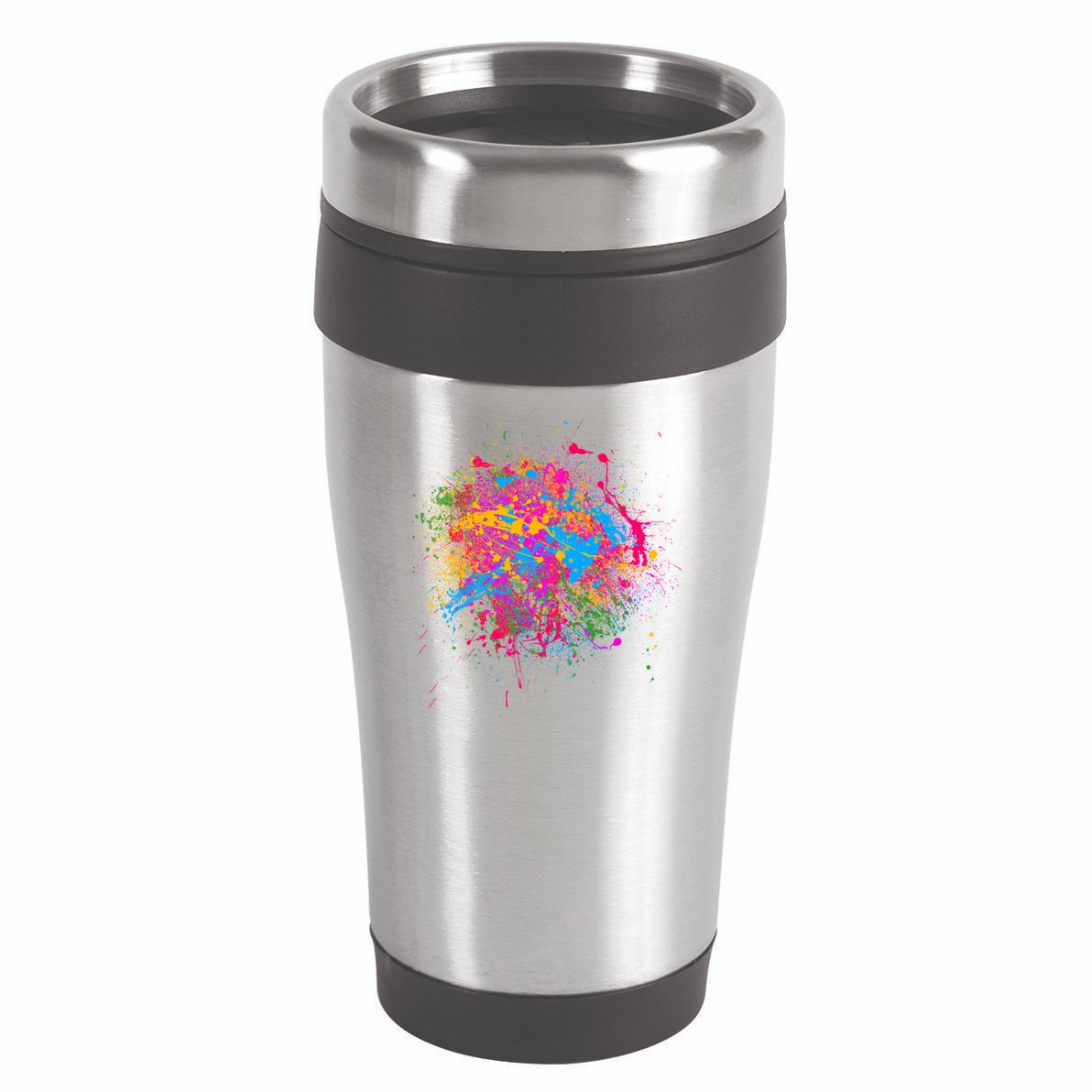 Colorful Artsy Paint Splat 16oz Travel Tumbler
