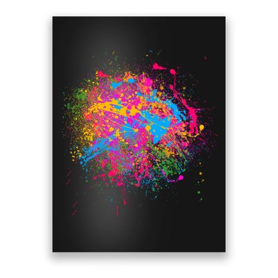 Colorful Artsy Paint Splat Poster