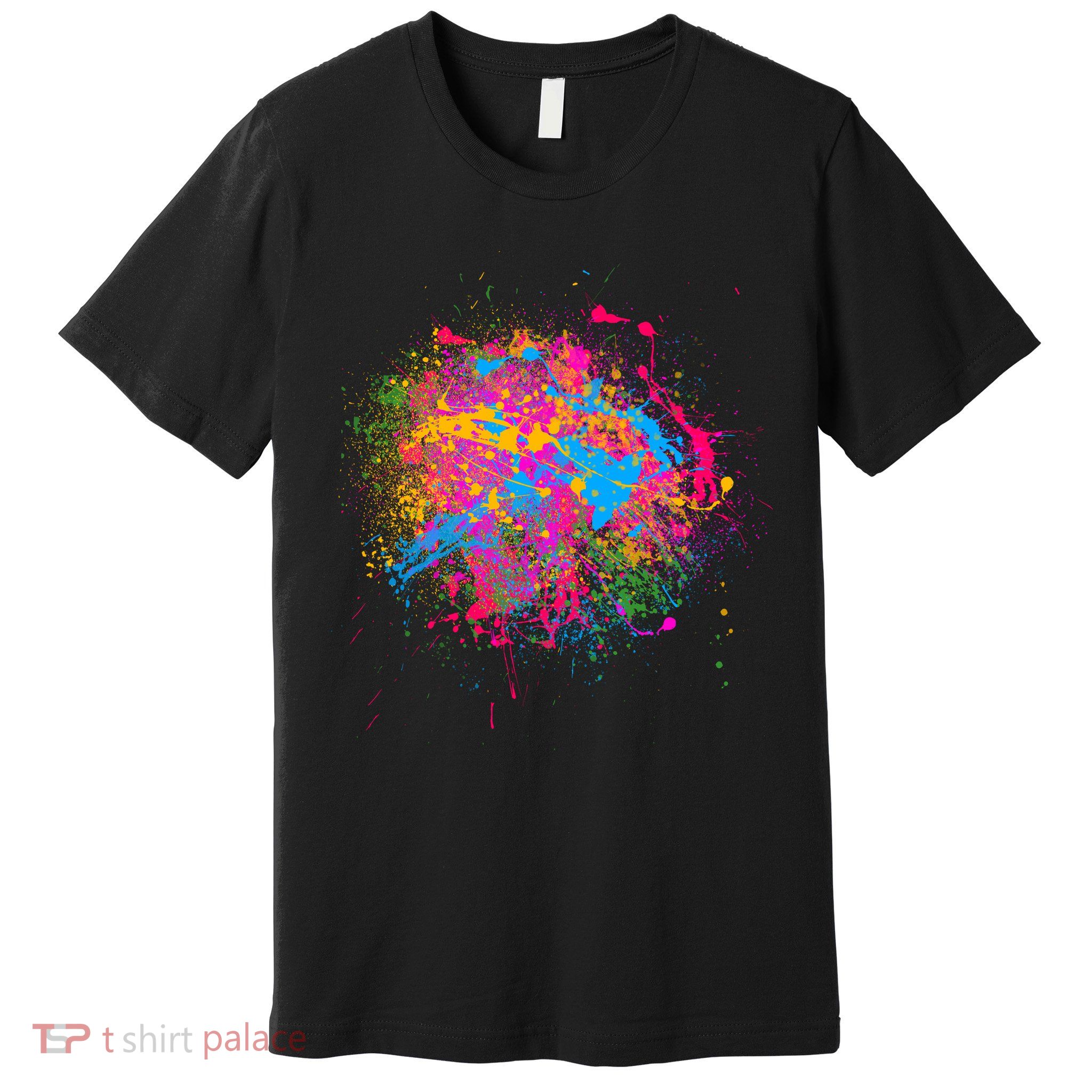 Colorful Artsy Paint Splat Premium T-Shirt