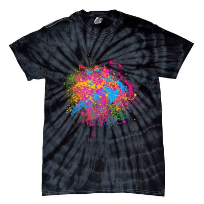 Colorful Artsy Paint Splat Tie-Dye T-Shirt