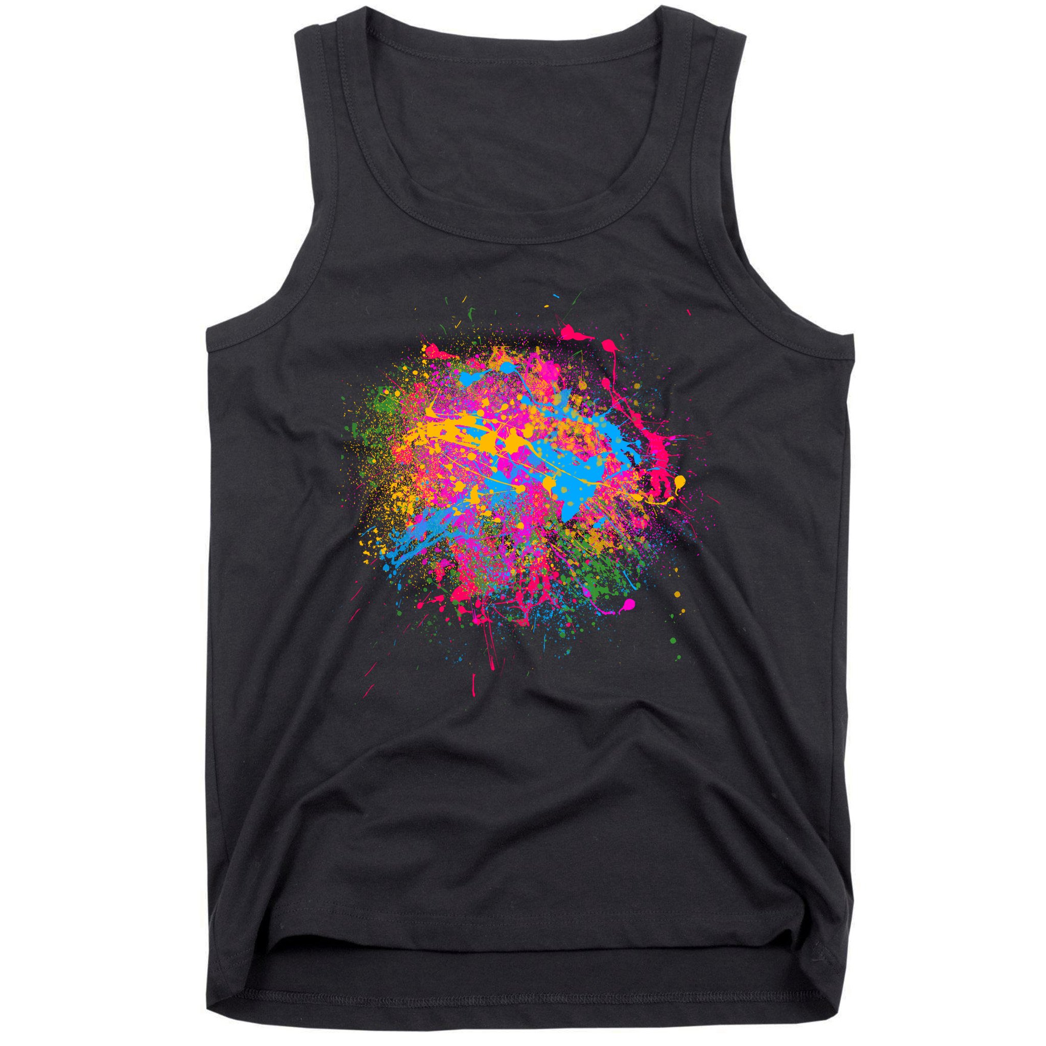 Colorful Artsy Paint Splat Tank Top