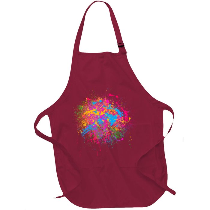 Colorful Artsy Paint Splat Apron