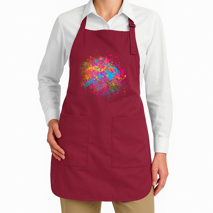 Colorful Artsy Paint Splat Apron
