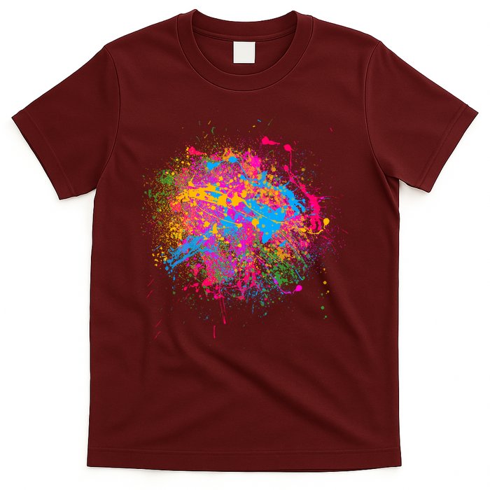 Colorful Artsy Paint Splat T-Shirt