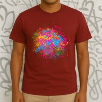 Colorful Artsy Paint Splat T-Shirt
