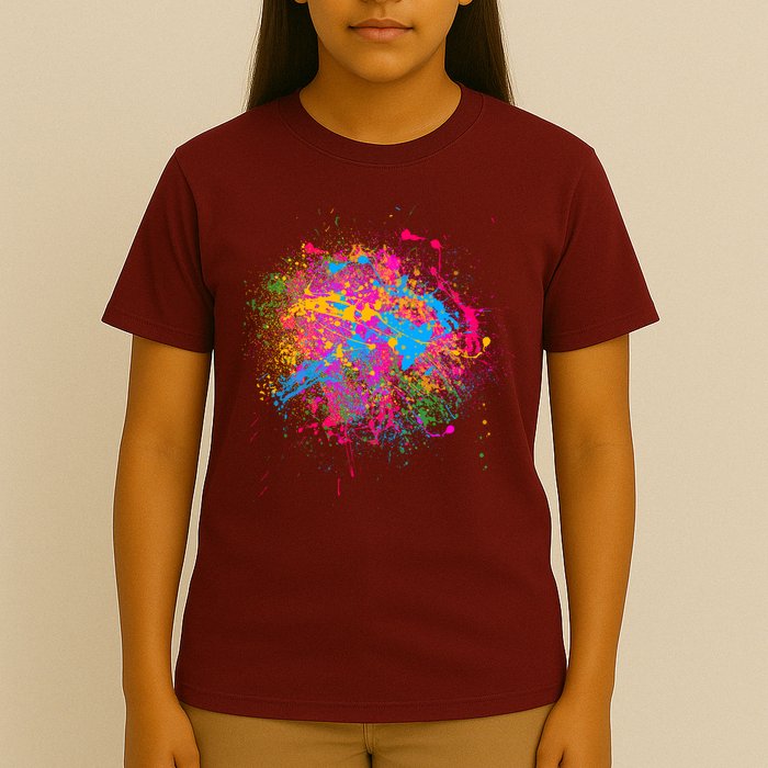 Colorful Artsy Paint Splat T-Shirt