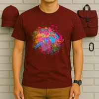 Colorful Artsy Paint Splat T-Shirt
