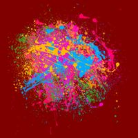 Colorful Artsy Paint Splat T-Shirt