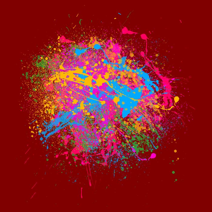 Colorful Artsy Paint Splat T-Shirt