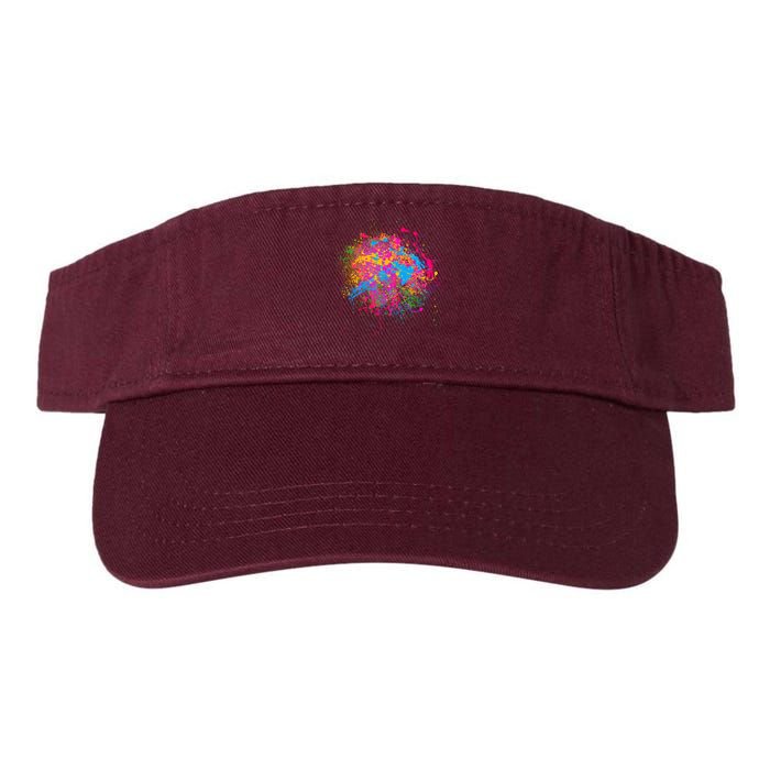 Colorful Artsy Paint Splat Visor