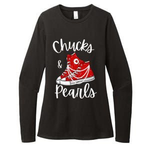 Chucks And Pearls Cute Women Womens CVC Long Sleeve Shirt