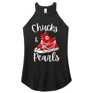 Chucks And Pearls Cute Women Women's Perfect Tri Rocker Tank