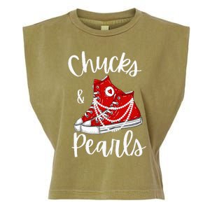 Chucks And Pearls Cute Women Garment-Dyed Women's Muscle Tee