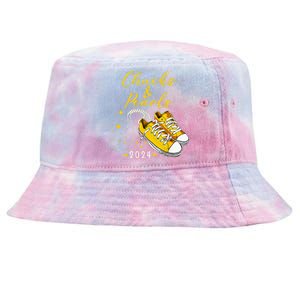 Chucks And Pearls 2024 Kamala Harris For President 47th Tie-Dyed Bucket Hat