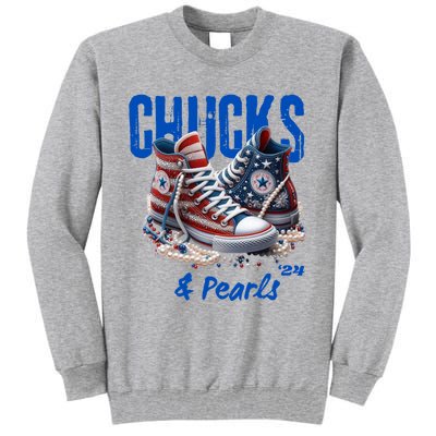 Chucks And Pearls Cute Tall Sweatshirt