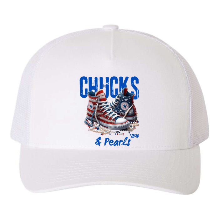 Chucks And Pearls Cute Yupoong Adult 5-Panel Trucker Hat