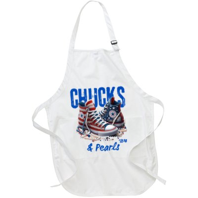 Chucks And Pearls Cute Full-Length Apron With Pockets