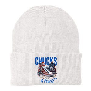 Chucks And Pearls Cute Knit Cap Winter Beanie