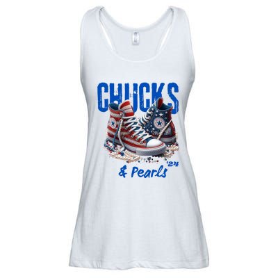 Chucks And Pearls Cute Ladies Essential Flowy Tank