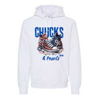 Chucks And Pearls Cute Premium Hoodie