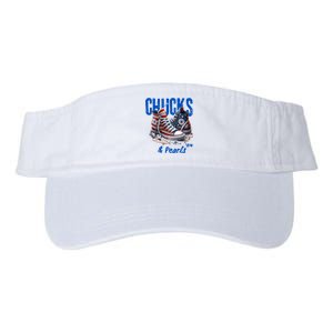 Chucks And Pearls Cute Valucap Bio-Washed Visor