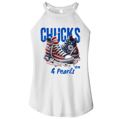 Chucks And Pearls Cute Women’s Perfect Tri Rocker Tank