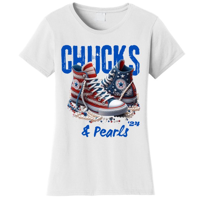 Chucks And Pearls Cute Women's T-Shirt