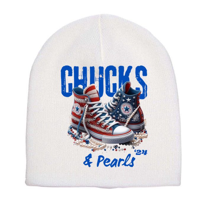 Chucks And Pearls Cute Short Acrylic Beanie