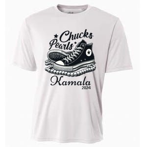 Chucks And Pearls For Women 2024 Kamala Harris Cooling Performance Crew T-Shirt