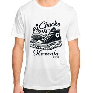 Chucks And Pearls For Women 2024 Kamala Harris Adult ChromaSoft Performance T-Shirt