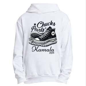 Chucks And Pearls For Women 2024 Kamala Harris Urban Pullover Hoodie