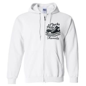 Chucks And Pearls For Women 2024 Kamala Harris Full Zip Hoodie