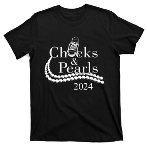 Chucks And Pearls 2024 Women Gifts T-Shirt