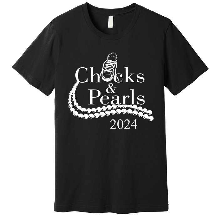 Chucks And Pearls 2024 Women Gifts Premium T-Shirt