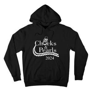 Chucks And Pearls 2024 Women Gifts Tall Hoodie