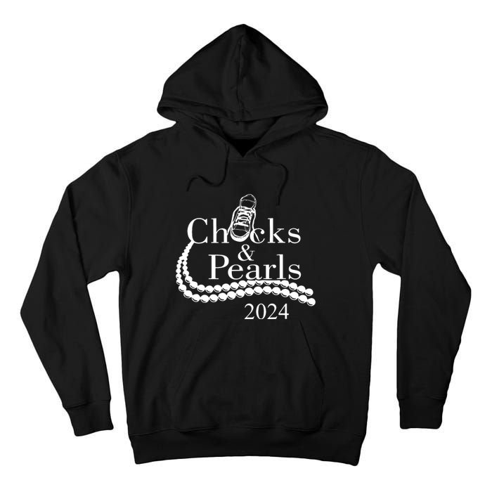 Chucks And Pearls 2024 Women Gifts Tall Hoodie