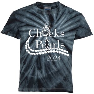 Chucks And Pearls 2024 Women Gifts Kids Tie-Dye T-Shirt