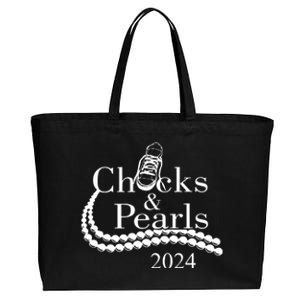 Chucks And Pearls 2024 Women Gifts Cotton Canvas Jumbo Tote