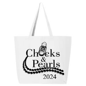 Chucks And Pearls 2024 Women Gifts 25L Jumbo Tote