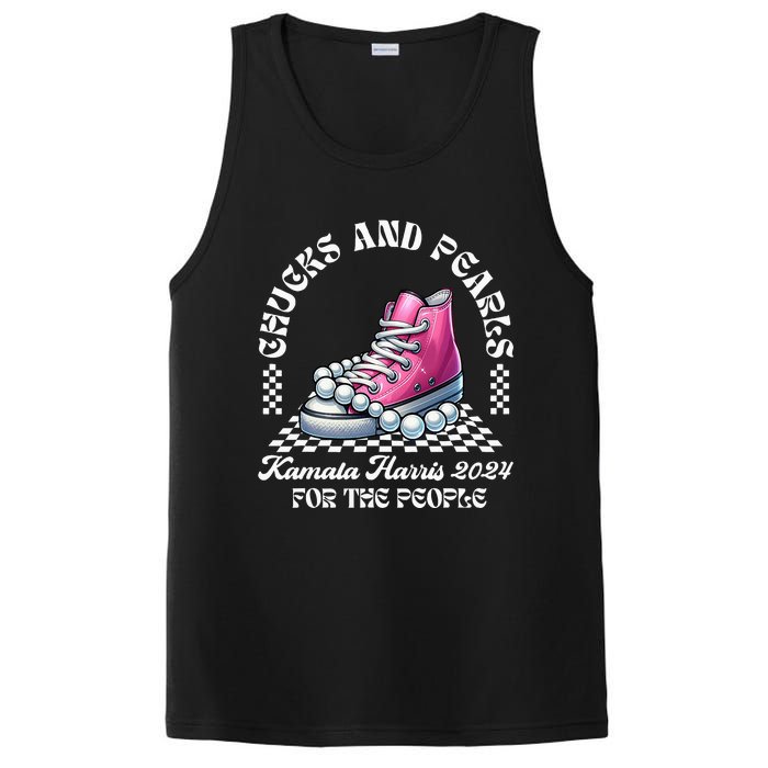 Chucks And Pearls Kamala Harris 2024 President Campaign PosiCharge Competitor Tank