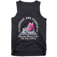 Chucks And Pearls Kamala Harris 2024 President Campaign Tank Top