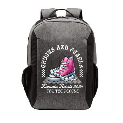 Chucks And Pearls Kamala Harris 2024 President Campaign Vector Backpack