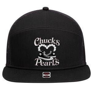 Chucks And Pearls 2024 IM With Her Kamala 2024 7 Panel Mesh Trucker Snapback Hat