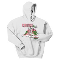 Chucks And Pearls Kamala Harris 2024 Aka Sorority Pink And Green Kids Hoodie