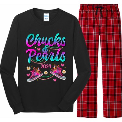 Chucks And Pearls 2024 Long Sleeve Pajama Set